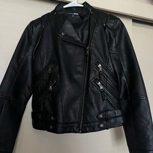 Fashion nova faux leather jacket